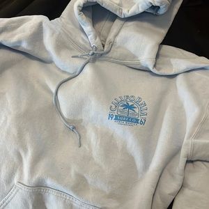 oversized light blue California hoodie